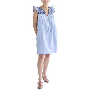 The Coast Womens  Oakie Linen-Blend Mini Dress
